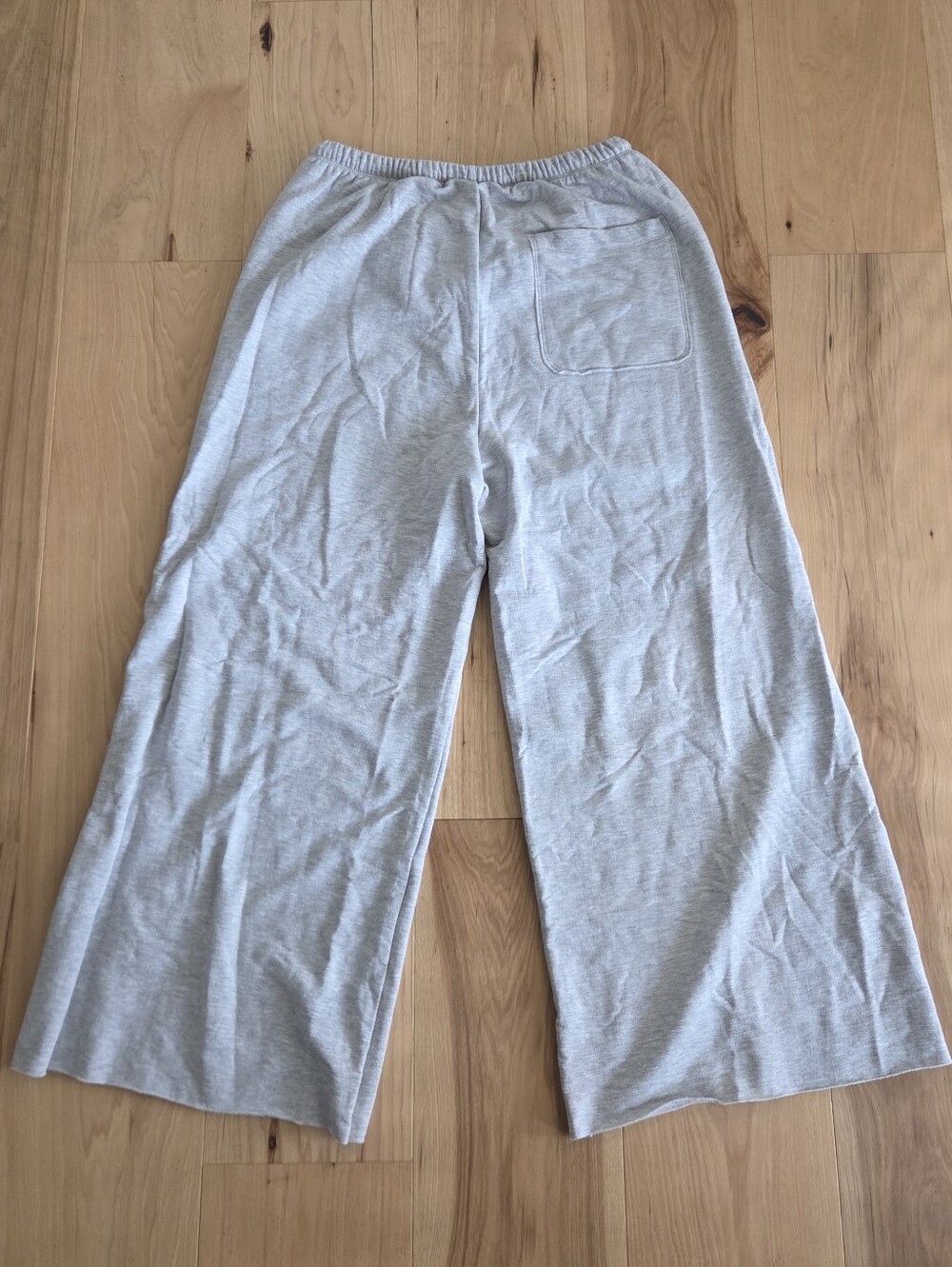 NWT OFFLINE By Aerie OTT Fleece Super Wide Leg Pants Gray L Short - Picture 6 of 7